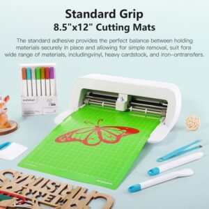 Welebar 8.5"x12" Cutting Mats for Cricut Joy Xtra, Variety Adhesive(StandardGrip,LightGrip,StrongGrip,3 Mats) Sticky Non-Slip Cut Mat for Sewing Quilting Crafts