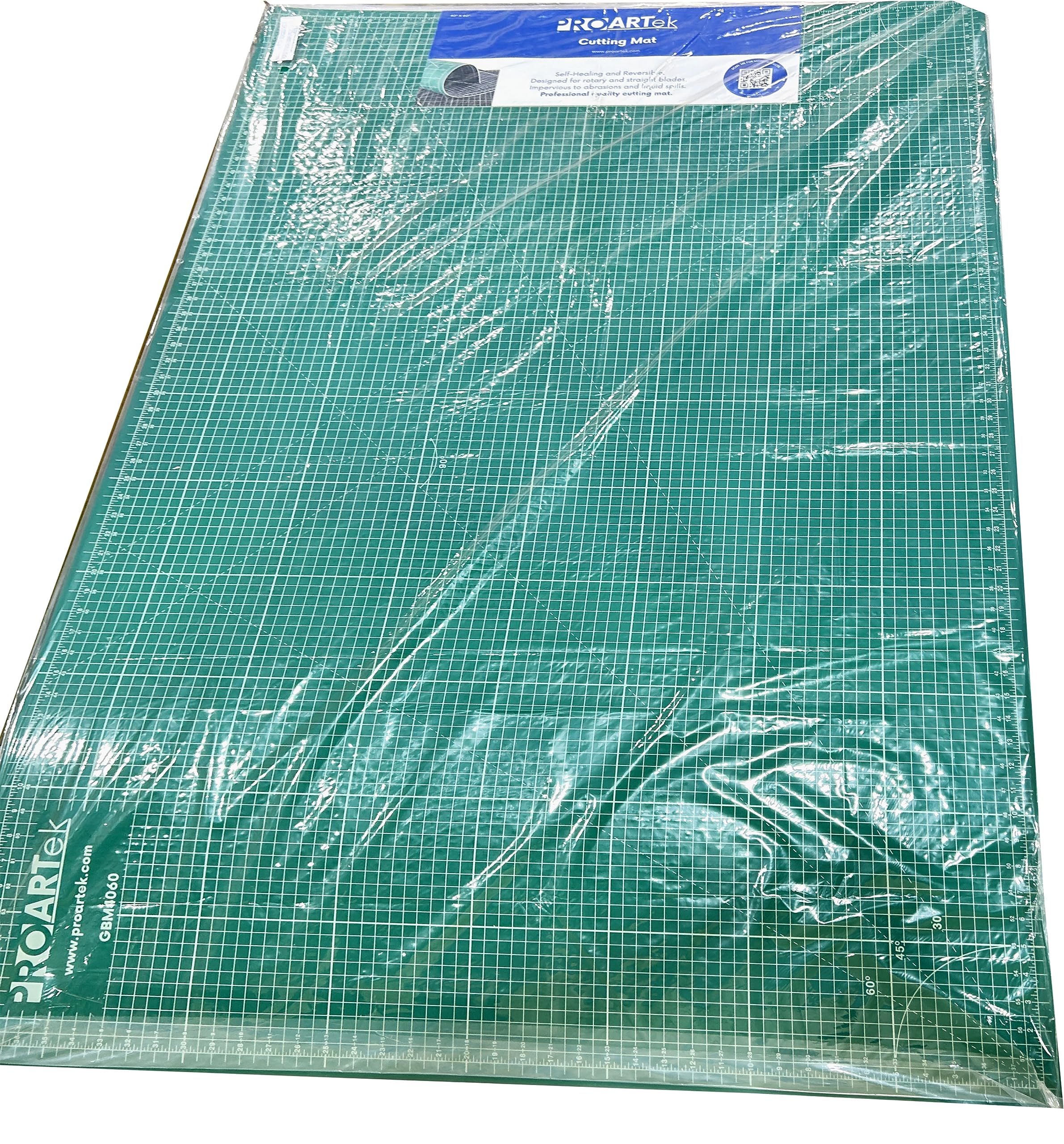 Proartek Drafting PK00012 Model GBM4060 Series 40" x 60" Professional Cutting Mat; Double-Sided Green/Black; Self-Healing; For Graphic Arts, Hobbies, Sewing, Scrapbooking, and other Cutting Projects