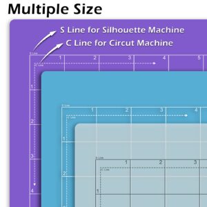 Standard Grip Cutting Mat for Silhouette Cameo - 12" x 24" 4 Pack 12"x12" 4 Pack Adhesive Cut Mat Replacement Set Matts Vinyl Craft