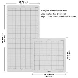 Standard Grip Cutting Mat for Silhouette Cameo - 12" x 24" 4 Pack 12"x12" 4 Pack Adhesive Cut Mat Replacement Set Matts Vinyl Craft