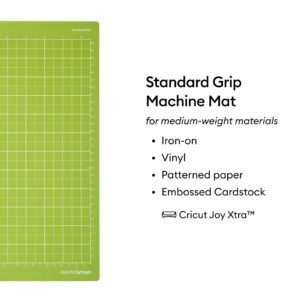 Cricut Joy Xtra Cutting Machine Mat Bundle - Beginner Materials for Cricut Joy Xtra Cutting Machine, Replacement Standard Grip and Light Grip Mats, Adhesive Mat for Cutting Vinyl and Paper Crafts