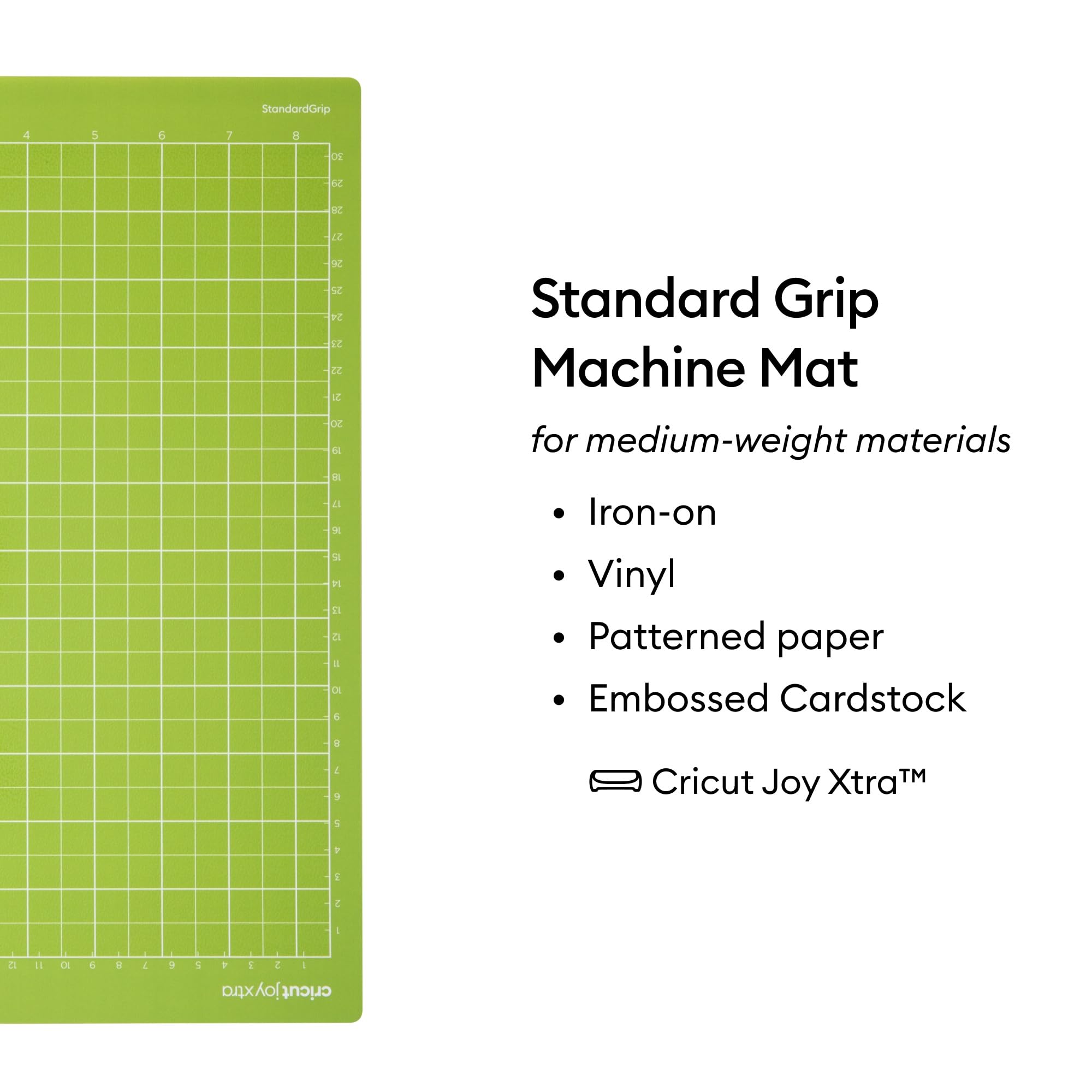 Cricut Joy Xtra Cutting Machine Mat Bundle - Beginner Materials for Cricut Joy Xtra Cutting Machine, Replacement Standard Grip and Light Grip Mats, Adhesive Mat for Cutting Vinyl and Paper Crafts