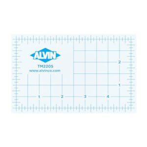 alvin cutting mat translucent professional cutting mat 3.5"x5.5" model tm2205 self-healing, great for lightboxes, safe with rotary or utility knife - 3.5 x 5.5 inches