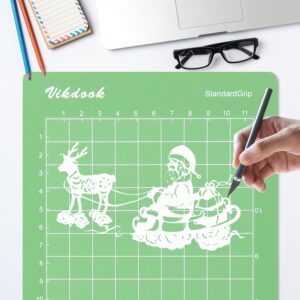 VIKDOOK Cutting Mat for Cricut Joy 4.5”X6.5” Variety Grip Sticky Cutting Mat Pack Blue Light Grip Green Standard Grip Purple Strong Grip 3 Mats Pack