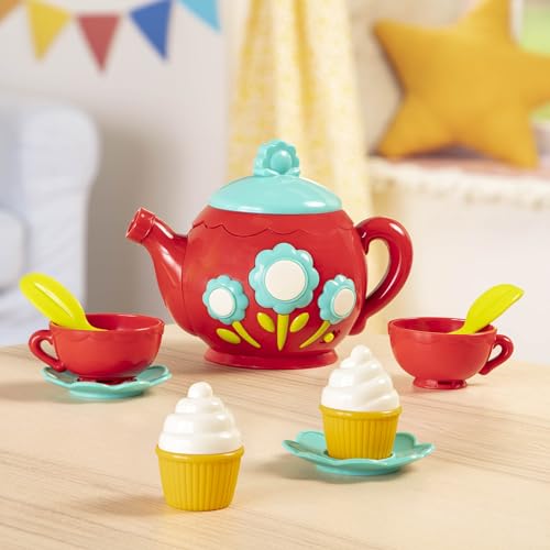 Battat – Pretend Play Tea Set – Singing Teapot – Musical Toddler Toys – Toy Tea Cups & Saucers – 3 Years + – Musical Tea Set