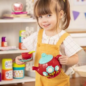 Battat – Pretend Play Tea Set – Singing Teapot – Musical Toddler Toys – Toy Tea Cups & Saucers – 3 Years + – Musical Tea Set