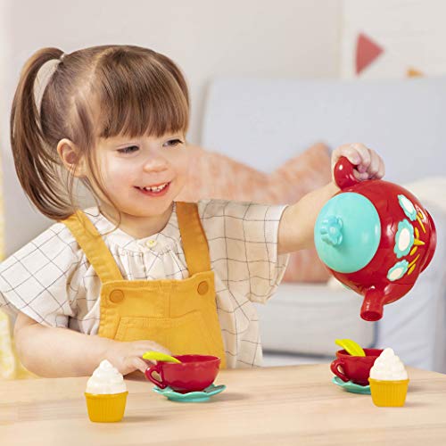 Battat – Pretend Play Tea Set – Singing Teapot – Musical Toddler Toys – Toy Tea Cups & Saucers – 3 Years + – Musical Tea Set