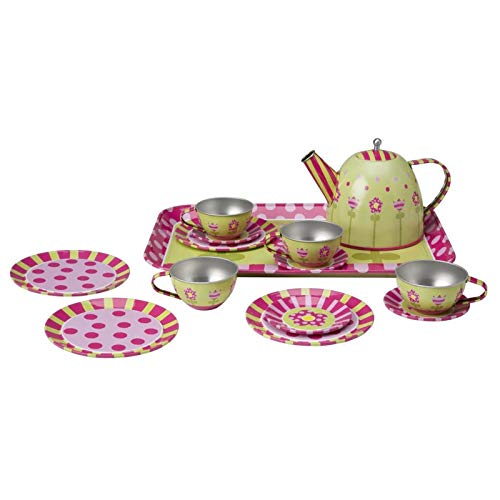 Alex Pretend Tea Time Kids Tea Set, 16 Piece