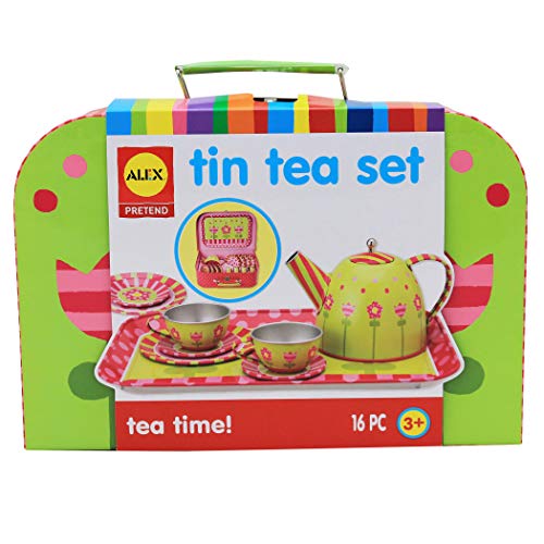 Alex Pretend Tea Time Kids Tea Set, 16 Piece