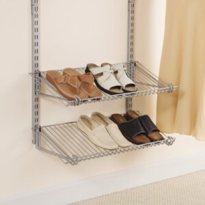 Rubbermaid Configurations Shoe Shelf, Titanium, Floating Shelves for Shoe Organization/Storage