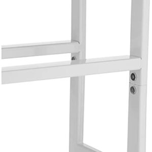 Yamazaki Home Expanding Shoe Rack, Metal, Adjustable Steel One Size White