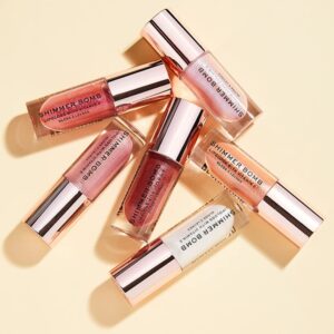 Revolution Shimmer Bomb Lip Gloss, Lip Tint Infused With Vitamin E, Shimmery Finish, Comes In 6 Colors, Sparkle