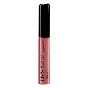 nyx professional makeup mega shine lip gloss, sponge cake, 0.37 ounce