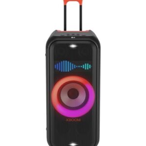 LG XBOOM XL7 Portable Tower Speaker with 250W of Power and Pixel LED Lighting with up to 20 Hrs of Battery Life,Black