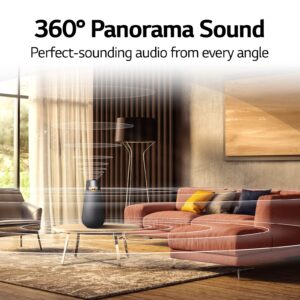 LG XO3QBK XBOOM 360 Omnidirectional Sound Portable Bluetooth Speaker w/up to 24HR Battery (Renewed)