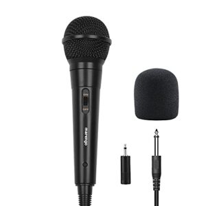 marengo handheld wired microphone, cardioid dynamic vocal mic with 13ft cable and on/off switch, ideally suited for speakers, karaoke singing machine, amp, mixer