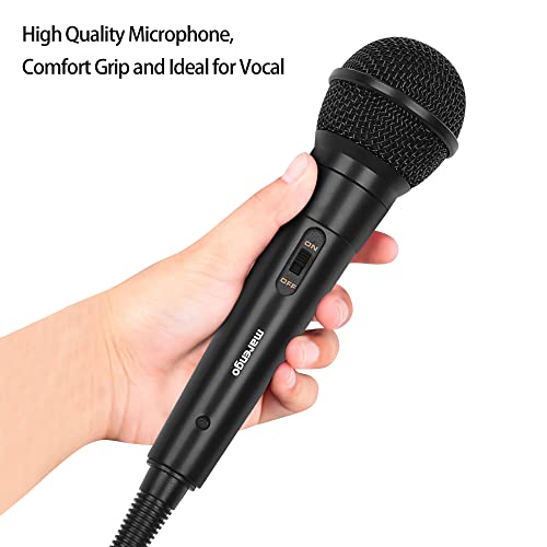 Marengo Handheld Wired Microphone, Cardioid Dynamic Vocal Mic with 13ft Cable and ON/Off Switch, Ideally Suited for Speakers, Karaoke Singing Machine, Amp, Mixer