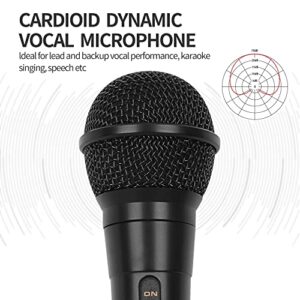 Marengo Handheld Wired Microphone, Cardioid Dynamic Vocal Mic with 13ft Cable and ON/Off Switch, Ideally Suited for Speakers, Karaoke Singing Machine, Amp, Mixer