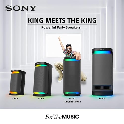 Sony SRS-XV800 X-Series Wireless Portable Bluetooth Karaoke Party Speaker(Black)