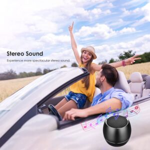 Aresrora Portable Bluetooth Speakers,Outdoors Wireless Mini Bluetooth Speaker with Built-in-Mic,Handsfree Call,TF Card,HD Sound and Bass for iPhone Ipad Android Smartphone and More (Rose Gold)