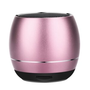 Aresrora Portable Bluetooth Speakers,Outdoors Wireless Mini Bluetooth Speaker with Built-in-Mic,Handsfree Call,TF Card,HD Sound and Bass for iPhone Ipad Android Smartphone and More (Rose Gold)