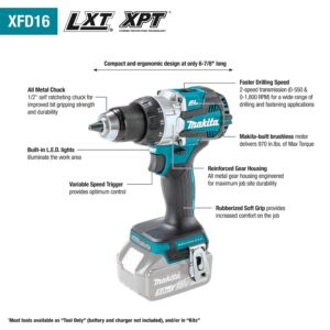 Makita XFD16Z 18V LXT® Lithium-Ion Brushless Cordless 1/2" Driver-Drill, Tool Only