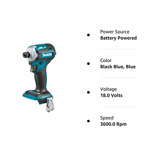 Makita XDT16Z 18V LXT Lithium-Ion Brushless Cordless Quick-Shift Mode 4-Speed Impact Driver, Tool Only (Renewed)