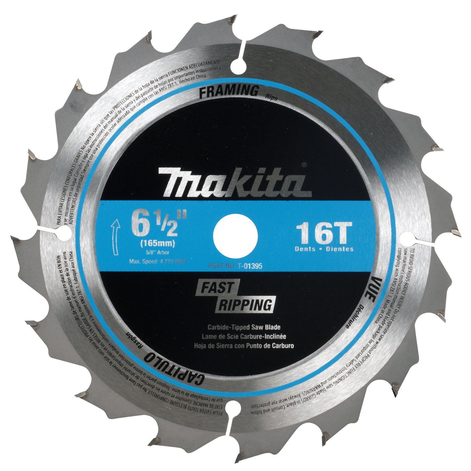 Makita T-01426 2 Pc. 6-1/2" Carbide-Tipped Circular Saw Blade Set