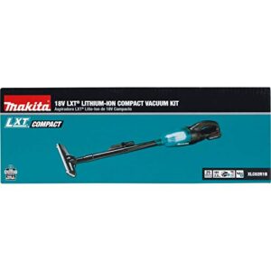 Makita XLC02R1B 18V LXT Lithium-Ion Compact Cordless Vacuum Kit (2.0Ah)