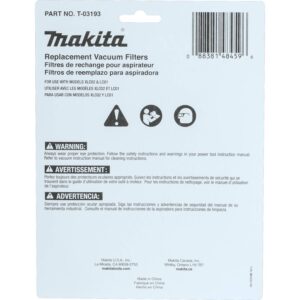 Makita T-03193 Cloth Vacuum Filter (3 Pack)