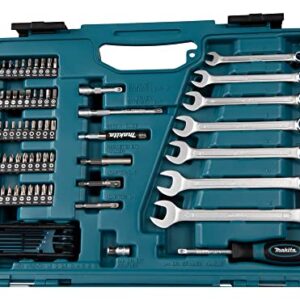 Makita E-06616 120 Piece Maintenance Set Blue/Black