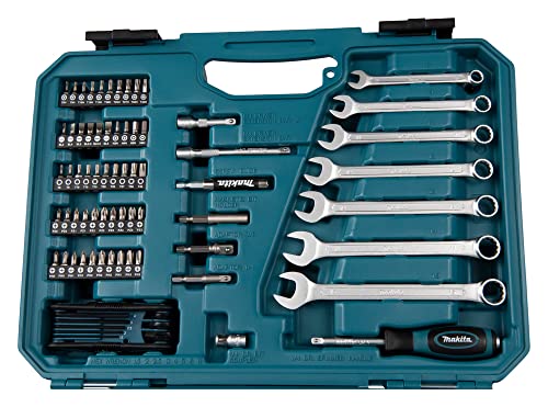 Makita E-06616 120 Piece Maintenance Set Blue/Black