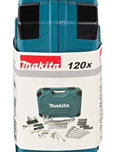 Makita E-06616 120 Piece Maintenance Set Blue/Black