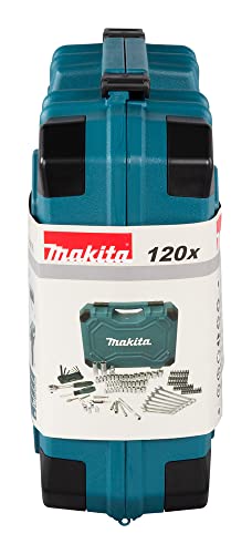 Makita E-06616 120 Piece Maintenance Set Blue/Black