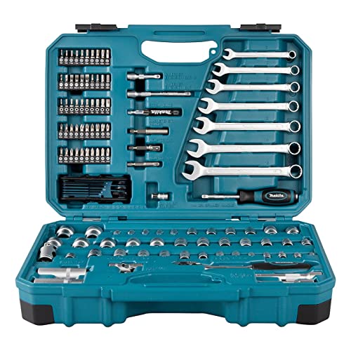 Makita E-06616 120 Piece Maintenance Set Blue/Black