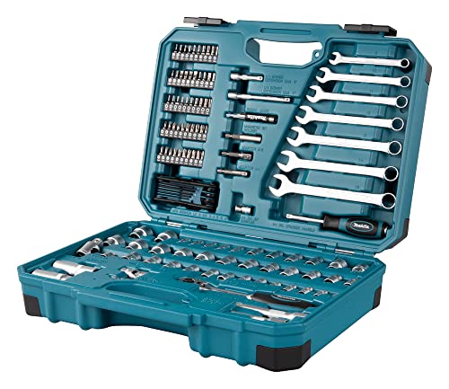 Makita E-06616 120 Piece Maintenance Set Blue/Black