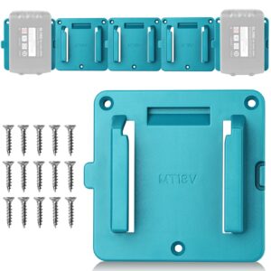 tenhutt 5packs battery holders for makita 18v battery for makita battery holder wall mount fit with bl1860 bl1850 bl1840 bl1830(5 pack)