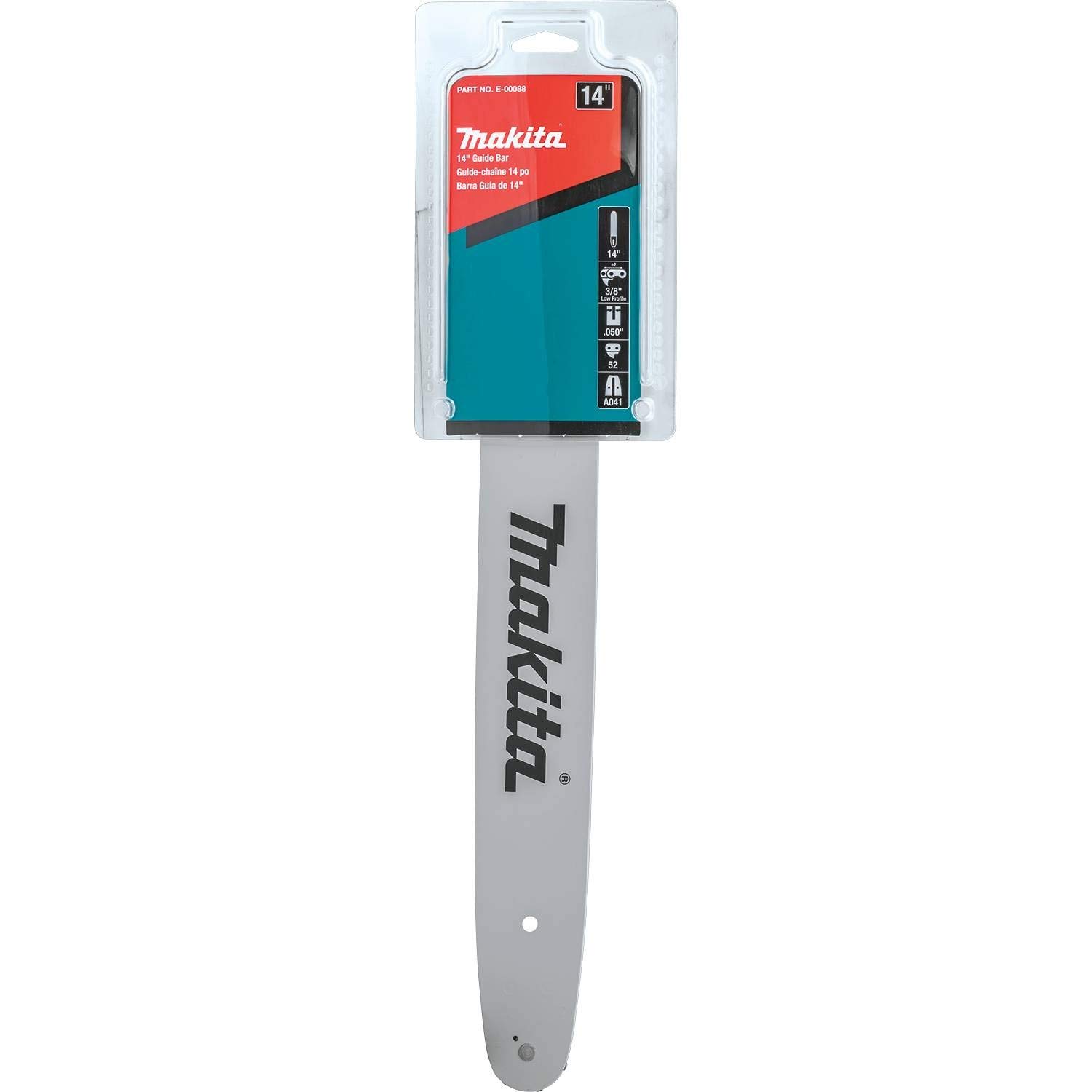 Makita E-00088 14" Guide bar, 3/8” LP.050”, Silver