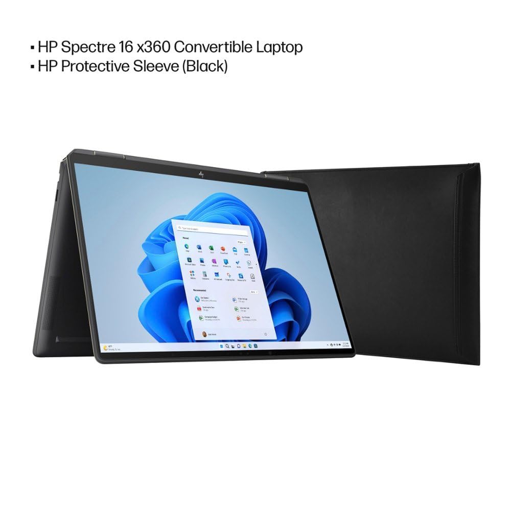 HP Spectre x360 2-in-1 Laptop 2023 13.5” 1920 x 1280 Display, Intel Core i7-1355U, 10-core, Intel Iris Xe Graphics, 16GB LPDDR4, 512GB SSD, Backlit Keyboard, Thunderbolt 4, FP, Windows 11 Home