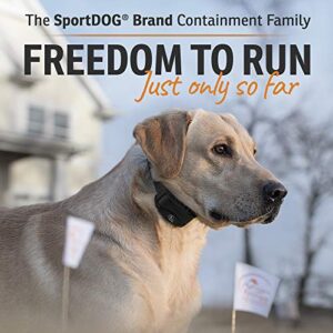 SportDOG Brand Rechargeable In-Ground Fence Systems – from the Parent Company of INVISIBLE FENCE Brand - Underground Wire Electric Fence - Tone, Vibration, & Static - 100 Acre Capability