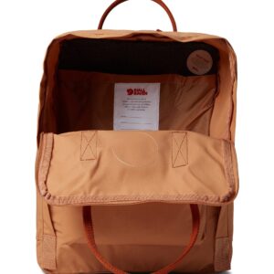 Fjällräven Kånken Backpack for Men, and Women - Lightweight Rugged Vinylon Fabric, Dual Top Handles with Snap Closure, and Classy Look Peach Sand/Terracotta Brown One Size One Size