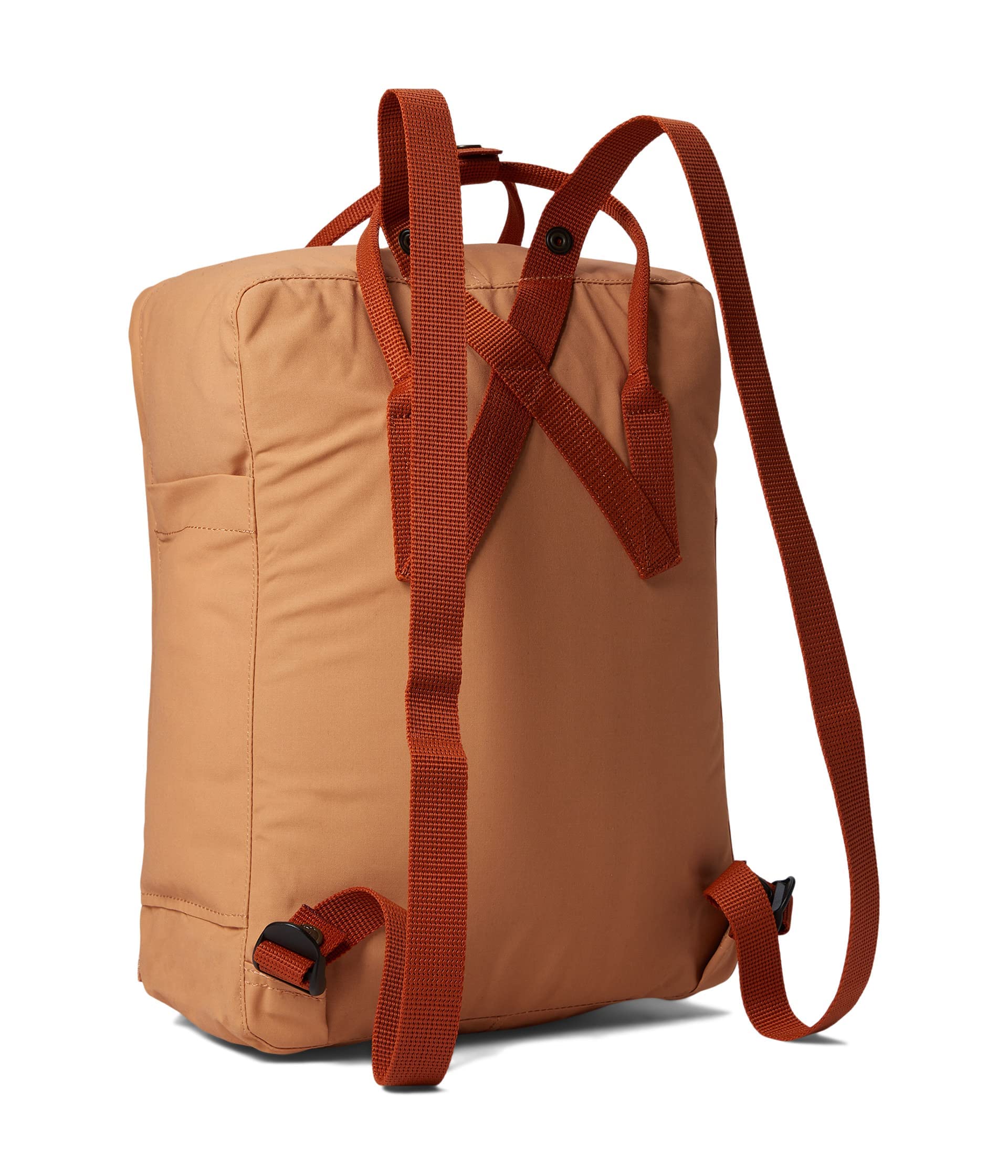 Fjällräven Kånken Backpack for Men, and Women - Lightweight Rugged Vinylon Fabric, Dual Top Handles with Snap Closure, and Classy Look Peach Sand/Terracotta Brown One Size One Size