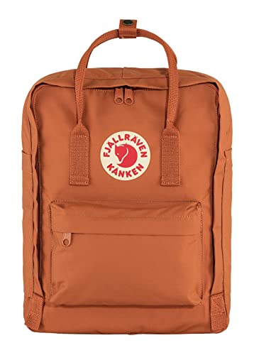 Fjällräven Kånken Backpack for Men, and Women - Lightweight Rugged Vinylon Fabric, Dual Top Handles with Snap Closure, and Classy Look Terracotta Brown One Size One Size