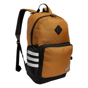 adidas classic 3s 4 backpack, mesa brown/black/white, one size