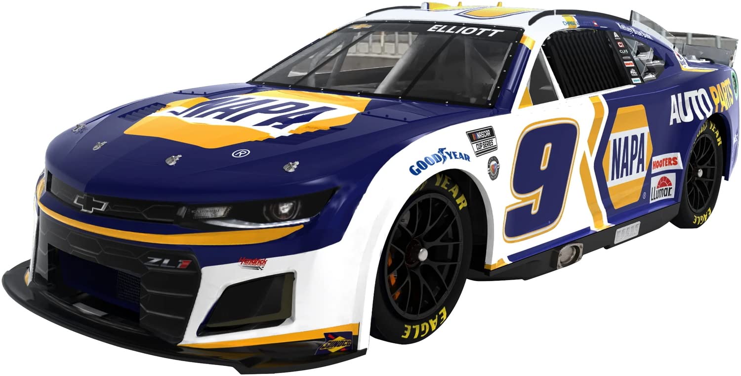 Salvinos J R Model 1/24 NASCAR 2023 Camaro ZL1 Hendrix Motor Sport Chase Elliot NAPA Color Plastic Model SJMHMC2023CEP