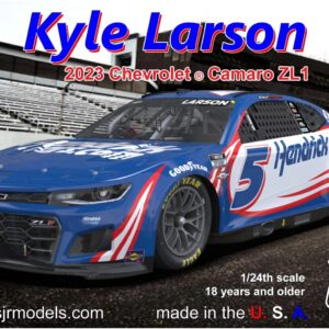 Salvinos J R Model 1/24 NASCAR 2023 Camaro ZL1 Hendrix Motor Sport Kyle Larson HendrickCars.com Color Plastic Model SJMHMC2023KLP