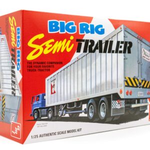 AMT Big Rig Semi-Trailer - 1/25 Scale Model Truck Kit - Buildable Hauler for Kids and Adults (AMT1164)