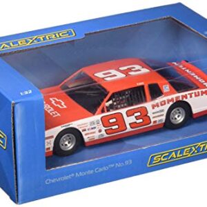 Scalextric Chevrolet Monte Carlo 1986#93 1:32 Slot Race Car C3949, Red & White