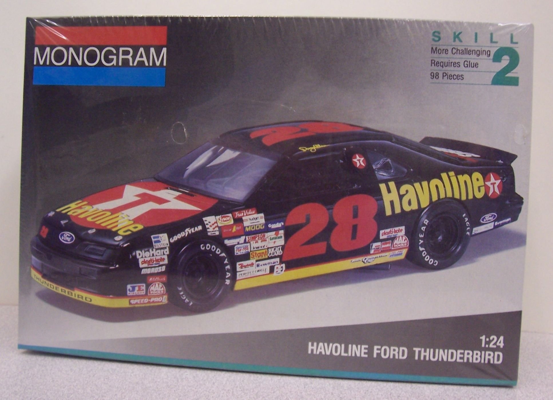 Monogram #2430 #28 Davey Allison Havoline Thunberbird 1/24 sc model kit