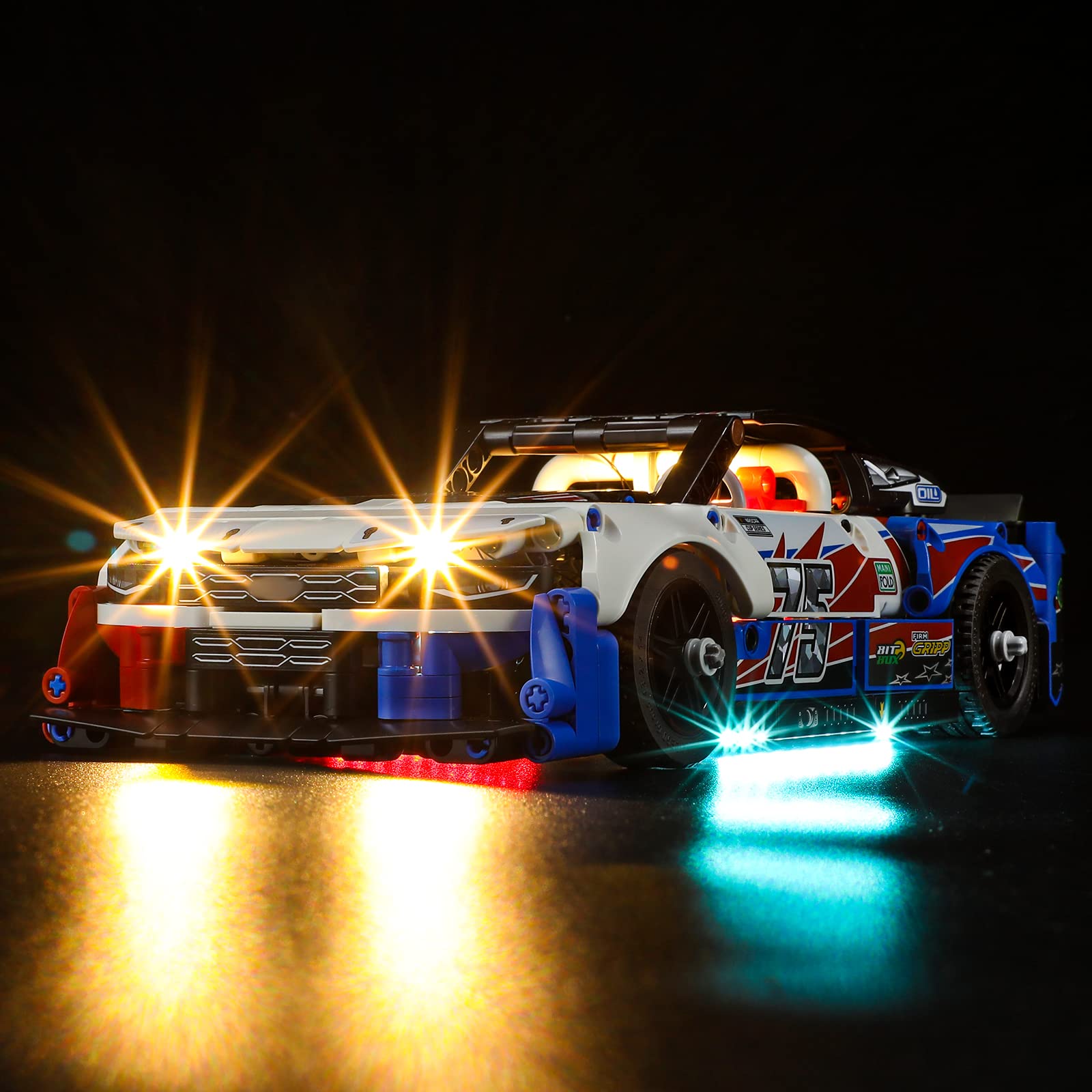 GEAMENT LED Light Kit Compatible with Lego NASCAR Next Gen Chevrolet Camaro ZL1 - for Technic 42153 Model Set (Model Set Not Included)